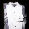 Koszula do fraku | Vincenzo | biała + szare wzory